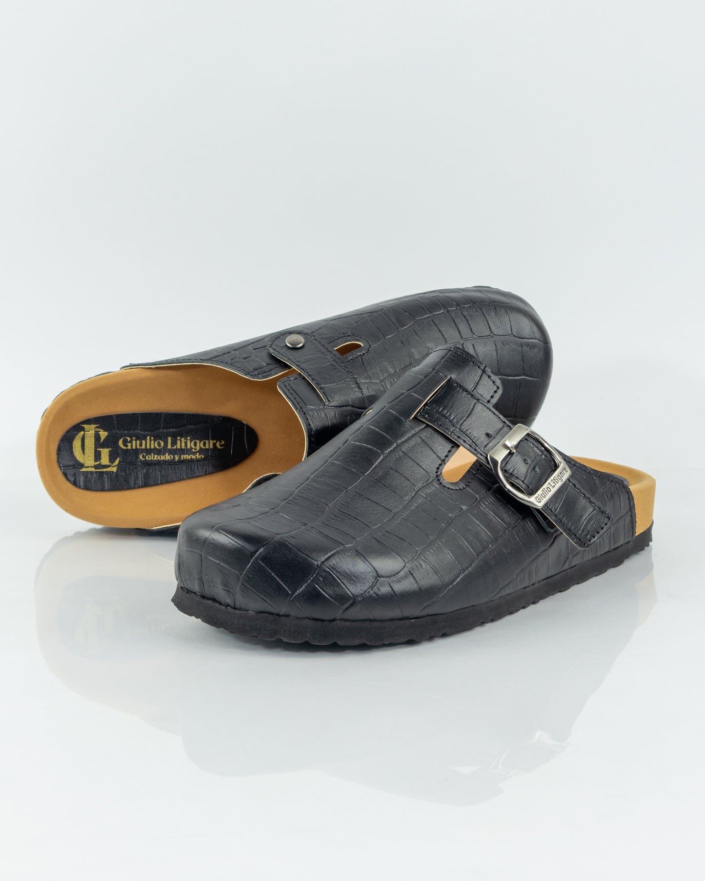 Zuecos Boston Croco